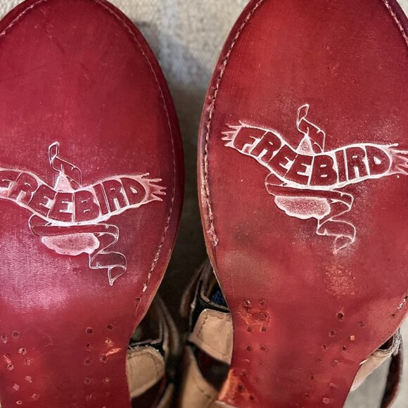 Women's Freebird Moon Star Tan Slip-On Sandals Size 9 - Picture 5 of 15